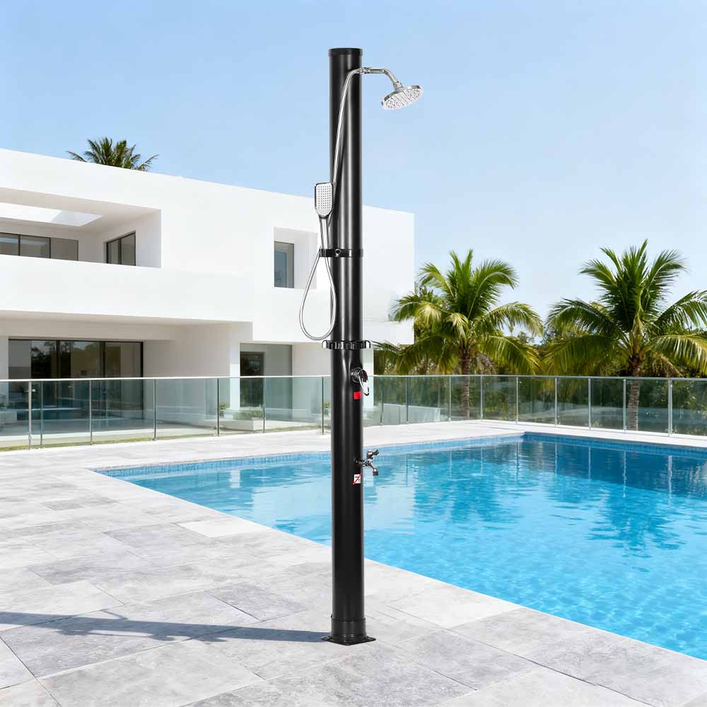 LY18L05-HB 18L dvodijelna ABS kromirana glava tuša Solarni tuš Vanjski vrtni tuš